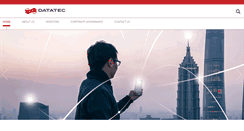 Desktop Screenshot of datatec-group.com