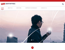 Tablet Screenshot of datatec-group.com